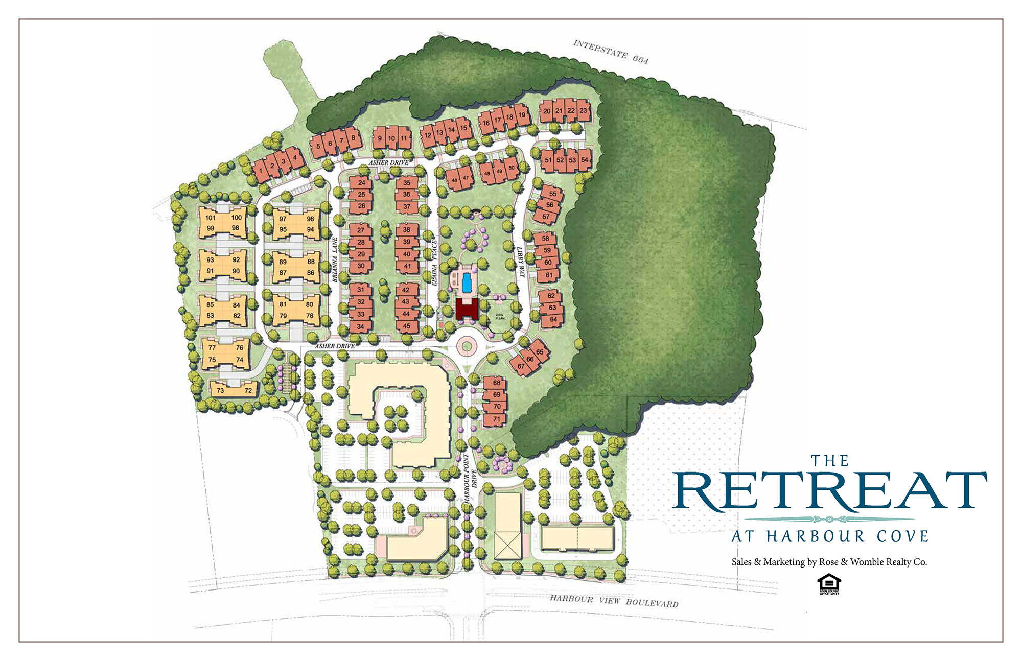 The Retreat at Harbour Cove Site Plan