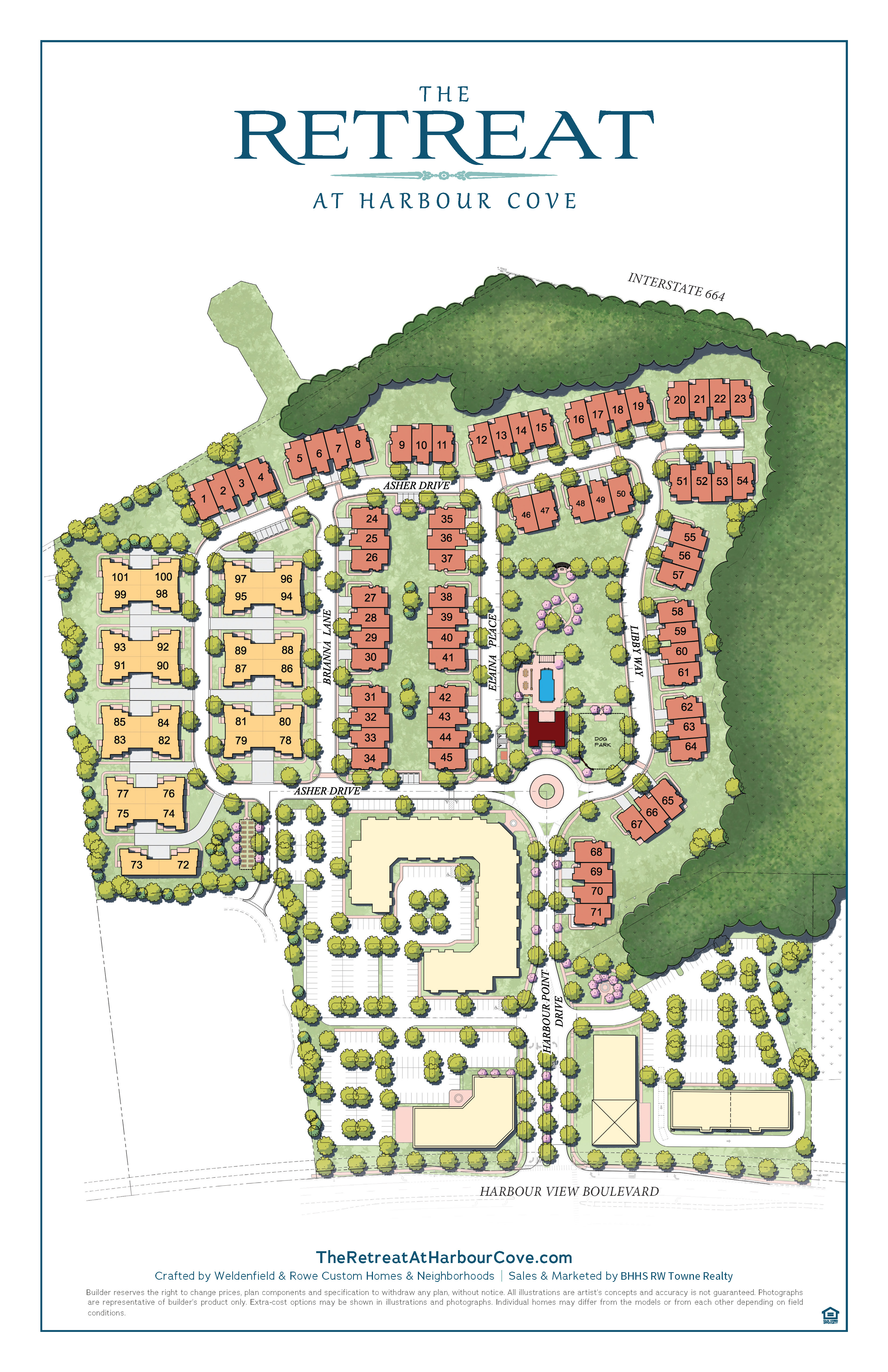 The Retreat at Harbour Cove Site Plan